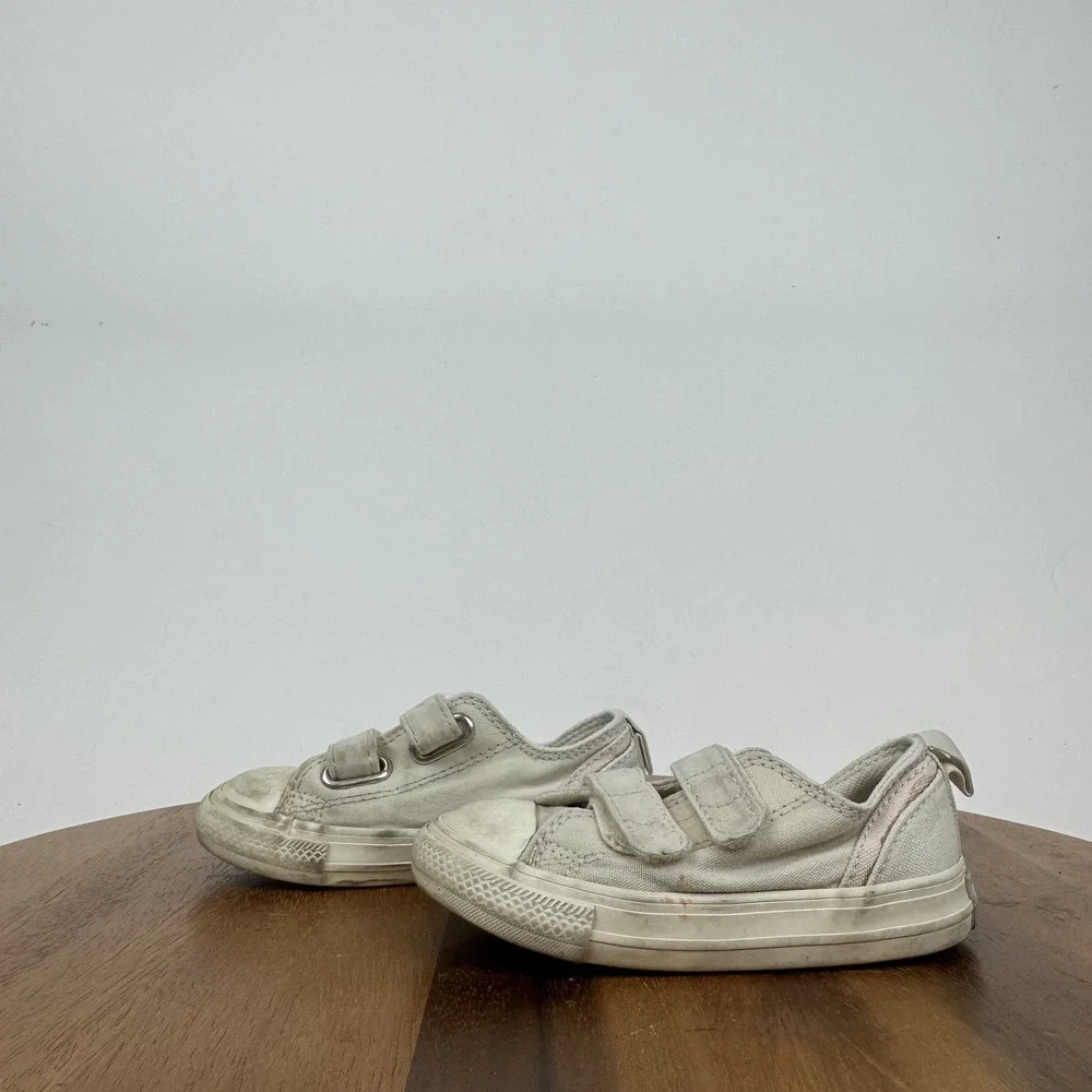 Little Kids Converse Chuck‎ Taylor All Star Easy On White Low Sneakers Size 7 C